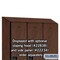 Salsbury Industries 1 Tier Designer Locker, 54"Wx76"Hx18"D, 3 Door, Mahogany 18-21368MAH - alternate 6